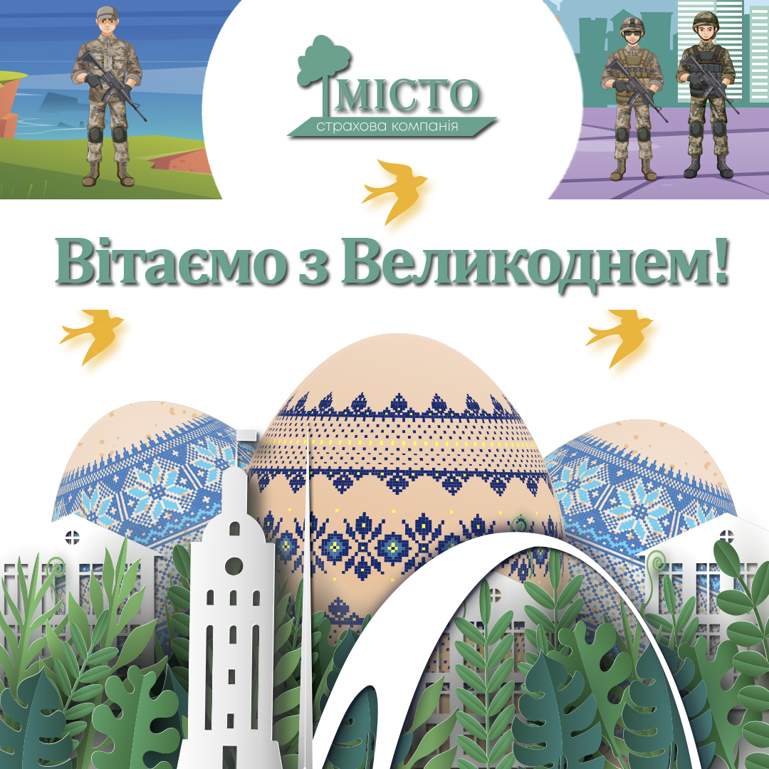 Привітання з Великоднем 2023